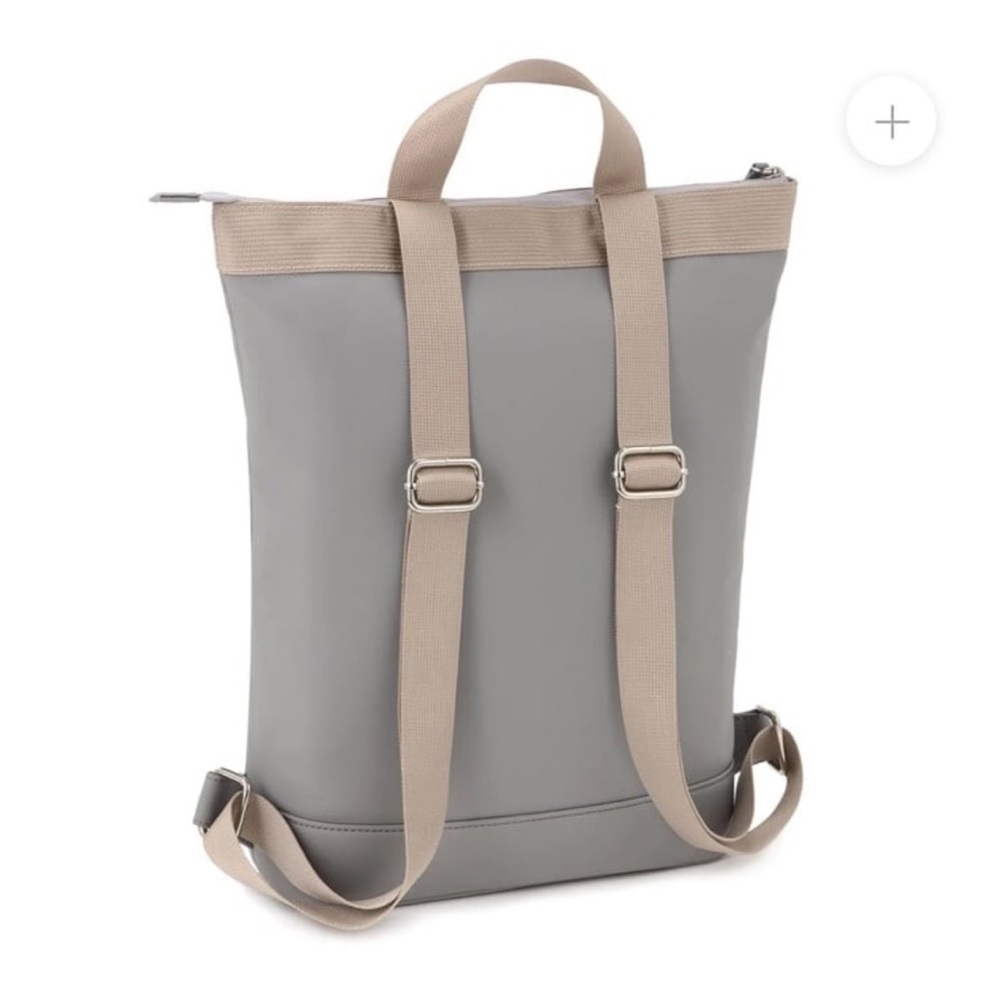 Scandinavian leather Gray Backpack for Women kapten and son - Picture 2 of 7